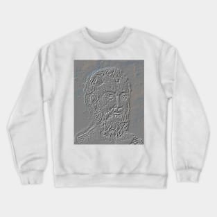 Zeno of Citium Portrait | Zeno of Citium Artwork 2 Crewneck Sweatshirt